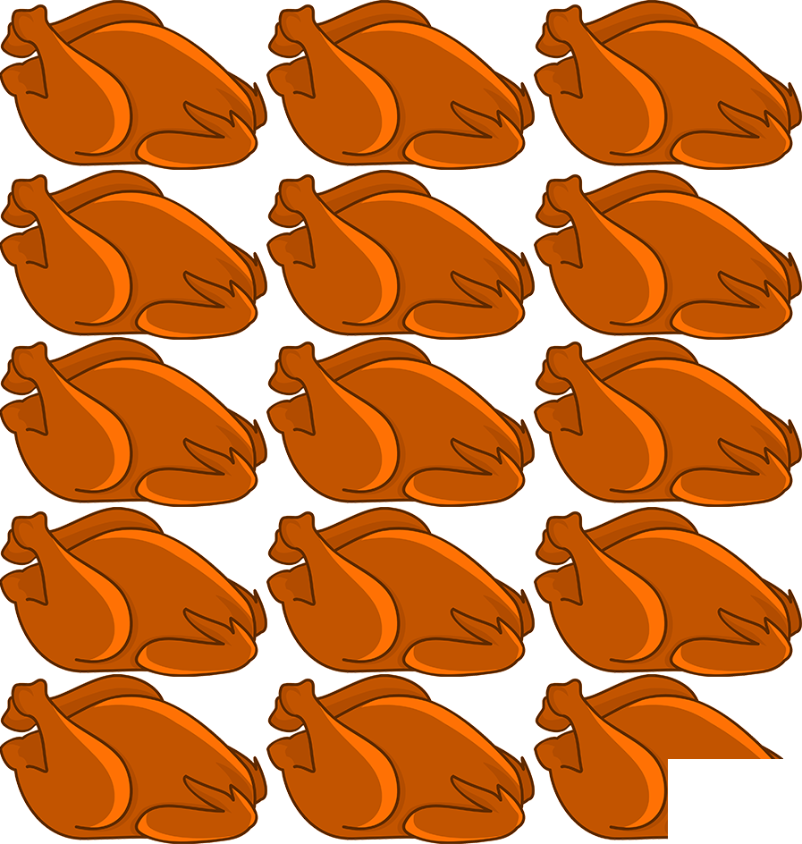 14 3/4 roast chickens