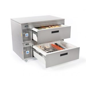 Refrigerated drawer with open drawers