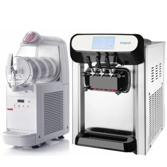 two commercial ice cream machines