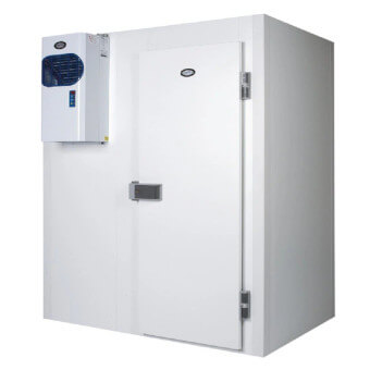 cold room with integrated refrigeration system - representative of a remote cold room structure