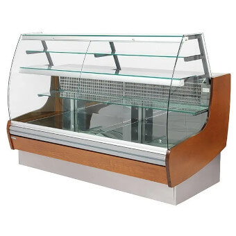 glass front serve over counter