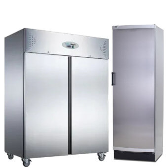 single and double solid door catering and storage fridges