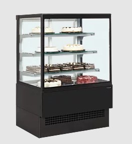 cake display fridge cabinet with cakes inside