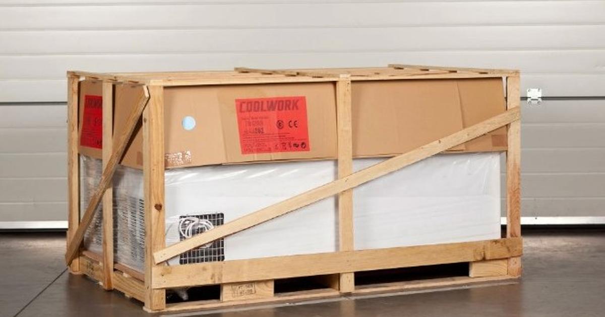 equipment packaged on crate