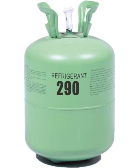 bottle of R290 refrigerant
