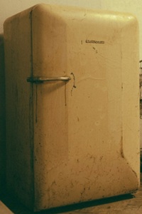 old fridge