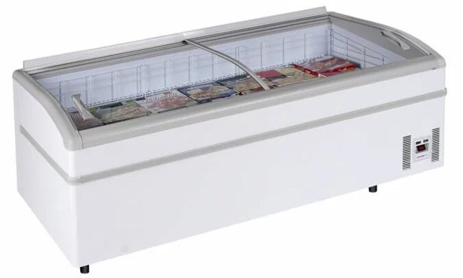 Arcaboa Super150DE high vision supermarket island freezer