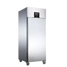 Blizzard single door freezer with stainless steel finish