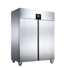 Blizzard double door fridge with stainless steel finish