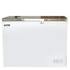 Blizzard chest freezer with stainless steel lid