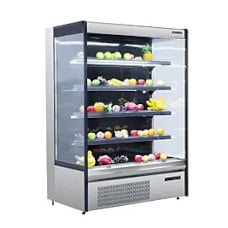 Blizzard multideck with shelves of fruit and vegetables