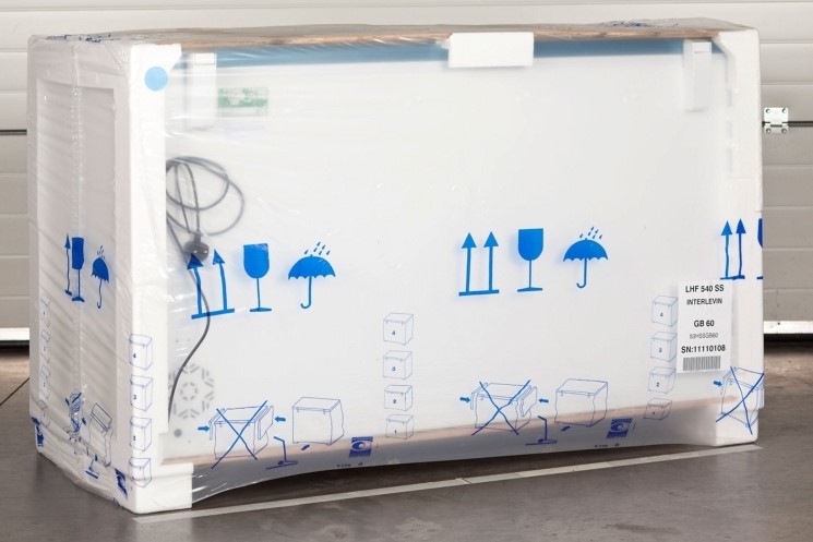 equipment packaged and on pallet