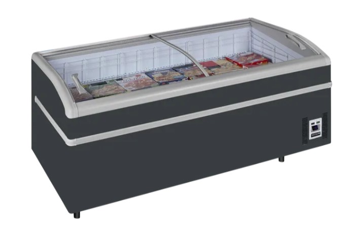 Arcaboa SUPER 200DE RAL7016 High Vision Supermarket Island Freezer